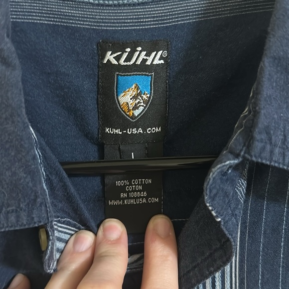 EUC Kuhl Striped Short Sleeve Button Down Shirt - Picture 3 of 7